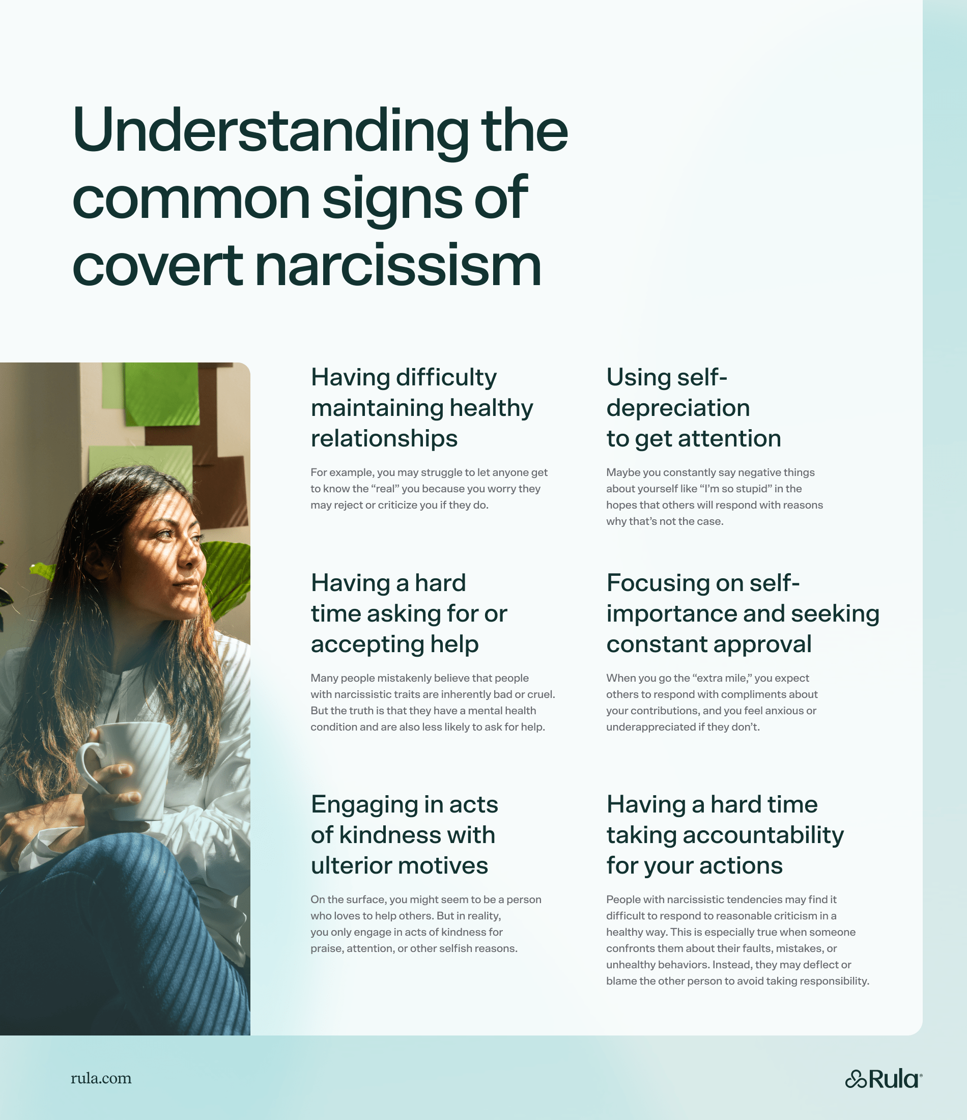 6 common signs & symptoms of covert narcissism